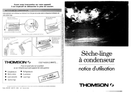 Thomson TSC240 Manuel utilisateur