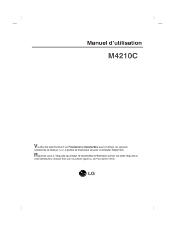 LG M4210C-BA Manuel du propriétaire | Fixfr