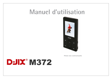 Manuel du propriétaire | D-JIX M372 Manuel utilisateur | Fixfr