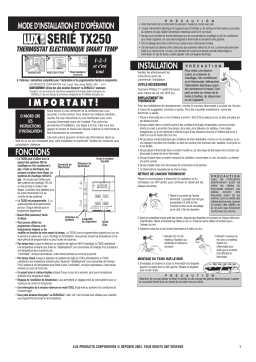 Lux Products TX250 Manuel du propriétaire