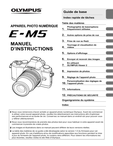 Manuel du propriétaire | Olympus E-M5 Manuel utilisateur | Fixfr