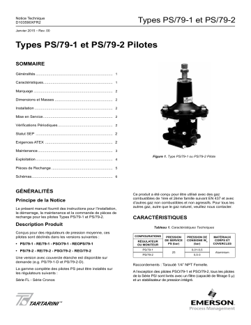 Mode d'emploi | Tartarini PS/79-1, PS/79-2 Pilotes Manuel utilisateur | Fixfr