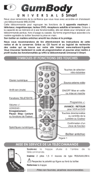 MELICONI GUMBODY UNIVERSAL 5 SMART Manuel utilisateur