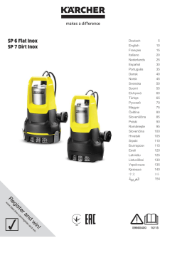 Kärcher SP6 Flat inox Mode d'emploi