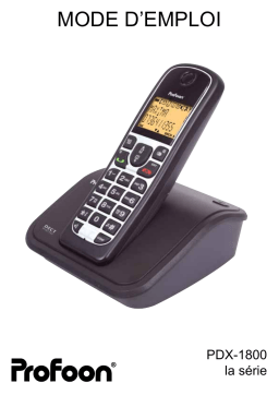 Profoon pdx 1825 duo 1 handsets Manuel utilisateur