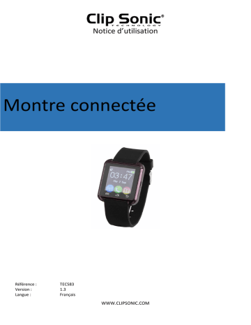 Mode d'emploi | Clip Sonic TEC583 Manuel utilisateur | Fixfr