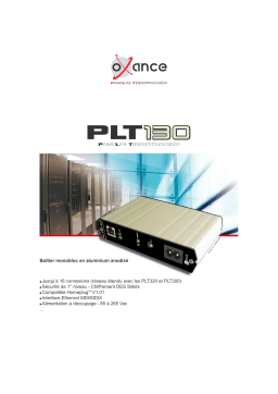 OXANCE PLT130 Manuel utilisateur