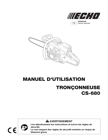 Manuel du propriétaire | Echo CS-680 Manuel utilisateur | Fixfr