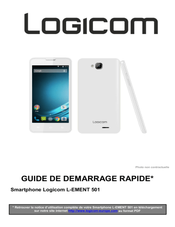 Guide de démarrage rapide | Logicom L-Ement 501 Manuel utilisateur | Fixfr