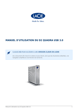 LaCie LaCie d2 Quadra USB 3.0 Desktop Storage Manuel utilisateur