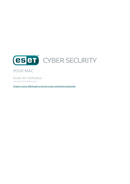 ESET Cyber Security 6 Manuel utilisateur