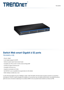 Trendnet RB-TEG-524WS 52-Port Gigabit Web Smart Switch Fiche technique
