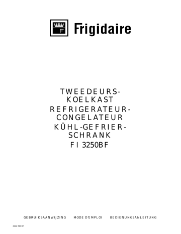 Manuel du propriétaire | Frigidaire FI3250BF Manuel utilisateur | Fixfr