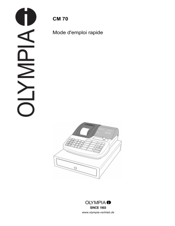 Manuel du propriétaire | Olympia CM 70 Manuel utilisateur | Fixfr