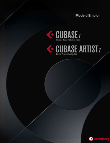 Cubase Artist 7.5 | Cubase 7 | Cubase 7.5 | Steinberg Cubase Artist 7 Mode d'emploi | Fixfr