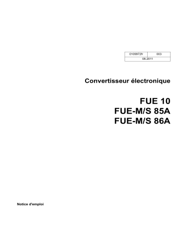 FUE 10/042/200 | Wacker Neuson FUE M/S 85A/460 RC Portable Frequency Converter Manuel utilisateur | Fixfr