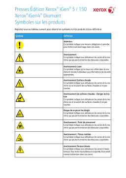 Xerox iGen 150 Press Mode d'emploi