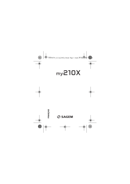 Sagem MY210X Manuel utilisateur