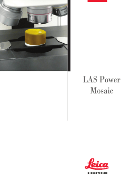 Leica LAS POWERMOSAIC Manuel utilisateur