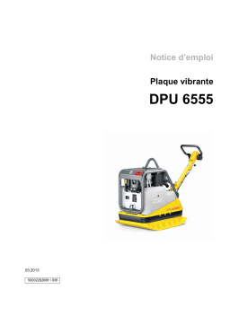 Wacker Neuson DPU 6555He Reversible Vibratory Plate Manuel utilisateur