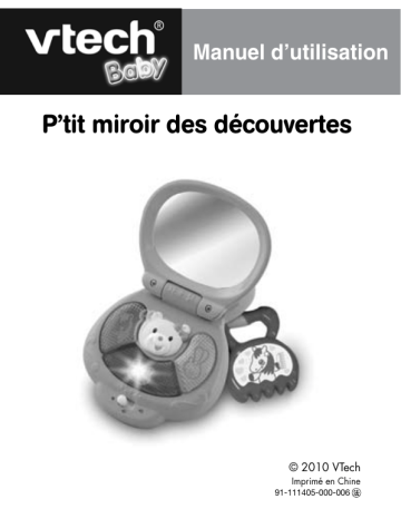 Manuel du propriétaire | VTech PTIT MIROIR DES DECOUVERTES Manuel utilisateur | Fixfr