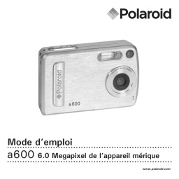 Polaroid A600 Manuel utilisateur