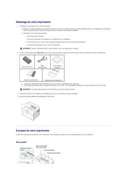 Dell 1110 Laser Mono Printer printers accessory Manuel utilisateur