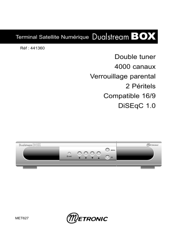 Manuel du propriétaire | Metronic DualstreamBOX Manuel utilisateur | Fixfr