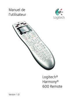 Logitech HARMONY 950 Manuel utilisateur