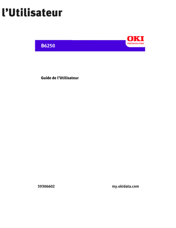 Manuel du propriétaire | OKI B6250DN Manuel utilisateur | Fixfr