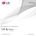 LG S&eacute;rie L Bello Manuel utilisateur