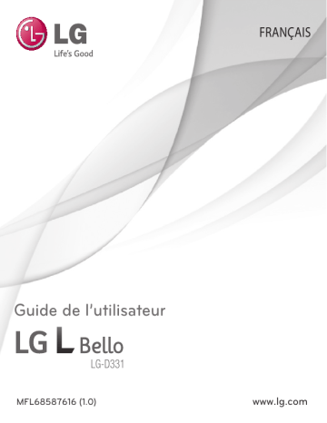 D331 | Mode d'emploi | LG Série L Bello Manuel utilisateur | Fixfr