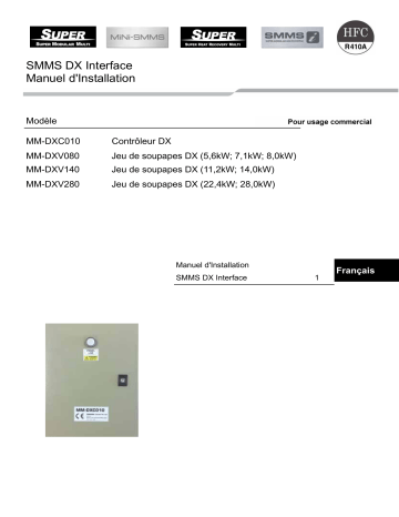 Manuel du propriétaire | Toshiba MM-DXV080 Manuel utilisateur | Fixfr