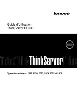 Lenovo ThinkServer RD530 2573 Manuel utilisateur