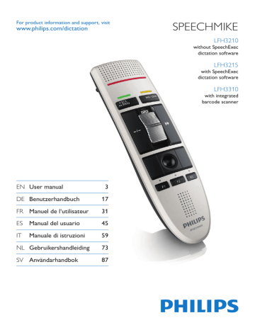 LFH 3310 | LFH 3210 | Mode d'emploi | Philips LFH 3215 Manuel utilisateur | Fixfr