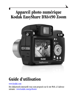 Kodak EasyShare DX6490 Zoom Manuel utilisateur