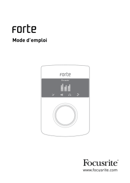 Focusrite FORTE Mode d'emploi