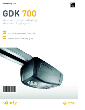 Somfy GDK 700 Mode d'emploi | Fixfr