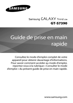 Samsung Galaxy Trend Lite Guide de démarrage rapide