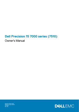 Dell Precision 7510 Manuel du propriétaire