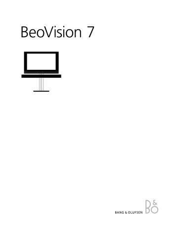 Manuel du propriétaire | Bang Olufsen beovision 7 40 Manuel utilisateur | Fixfr