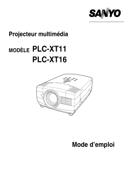 Sanyo PLC-XT16 Manuel utilisateur