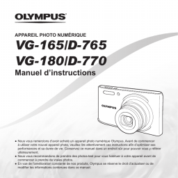 Olympus D765 Manuel utilisateur