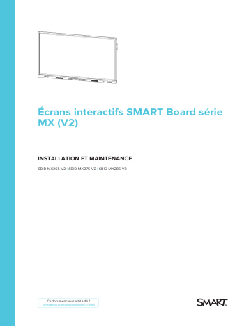 Mode d'emploi | SMART Technologies Board MX (V2) Manuel utilisateur | Fixfr
