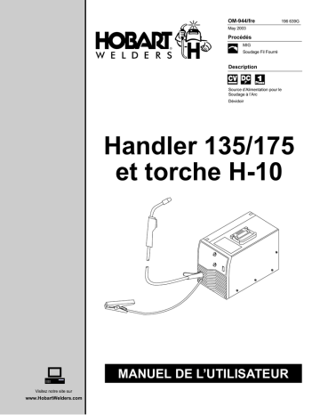 HANDLER 135 | Manuel du propriétaire | HobartWelders HANDLER 175 Manuel utilisateur | Fixfr