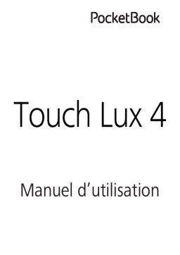 Pocketbook Touch Lux 4 Manuel utilisateur