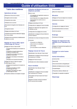 Casio G-Shock GPW-2000 Manuel utilisateur