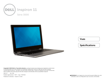 Inspiron 11 série 3000 | Dell Inspiron 3153 2-in-1 laptop Manuel utilisateur | Fixfr