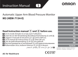 Omron Healthcare HEM-7154-E M3 Blood Pressure Monitor Manuel utilisateur