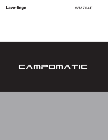 Campomatic WM704E Manuel du propriétaire | Fixfr
